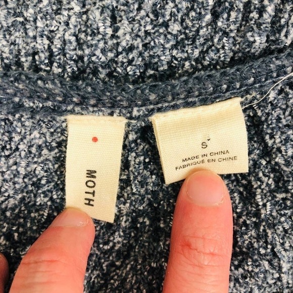 Anthropologie Moth Lucerne Off Shoulder/Cowl Neck Sweater S - Picture 5 of 8